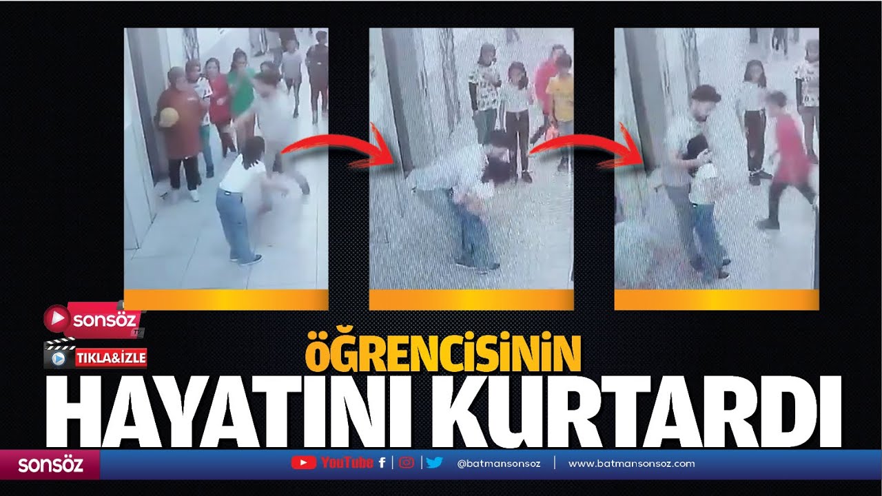 &Ouml;ğrencisinin hayatını kurtardı