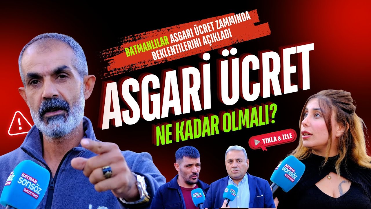 Batmanlılar asgari &uuml;creti konuştu