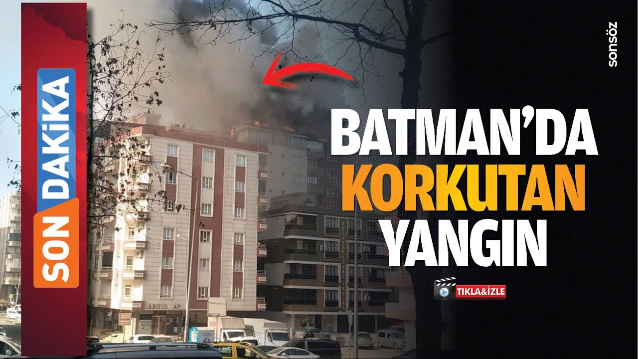 Batman&rsquo;da korkutan yangın