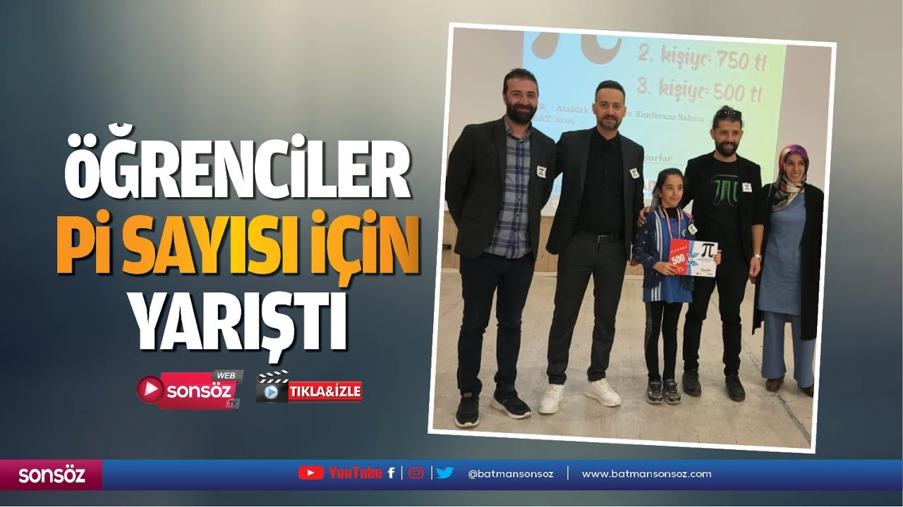 &Ouml;ğrenciler Pi sayısı i&ccedil;in yarıştı