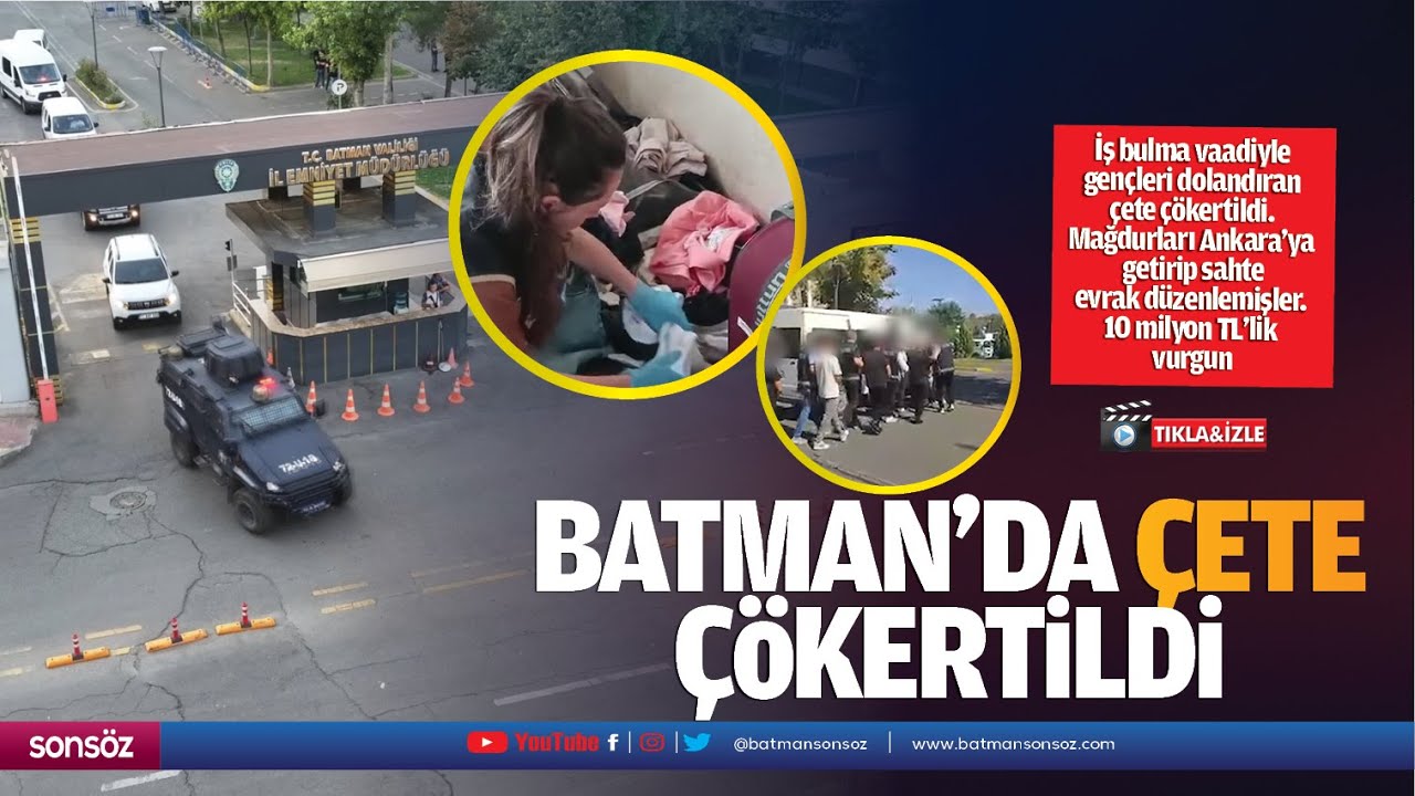 Batman&rsquo;da &ccedil;ete &ccedil;&ouml;kertildi