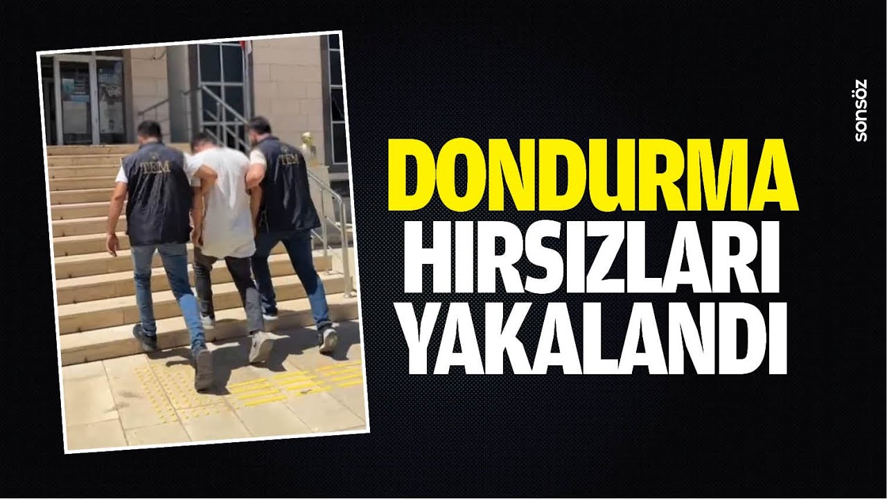 Dondurma hırsızları yakalandı