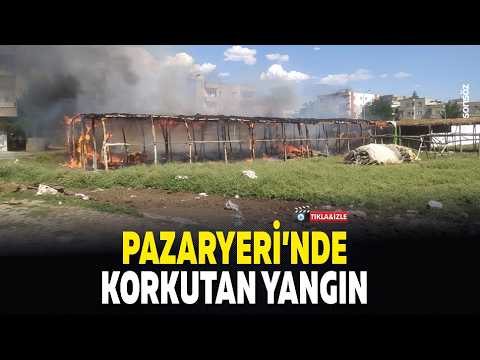 Pazaryeri&rsquo;nde korkutan yangın