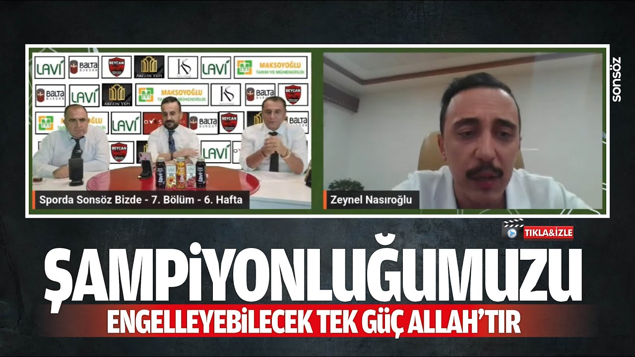 Şampiyonluğumuzu engelleyebilecek tek g&uuml;&ccedil; Allah&rsquo;tır