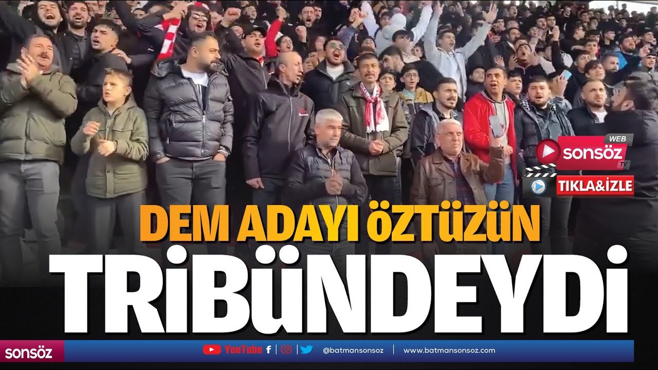 Dem Adayı &Ouml;zt&uuml;z&uuml;n, trib&uuml;ndeydi