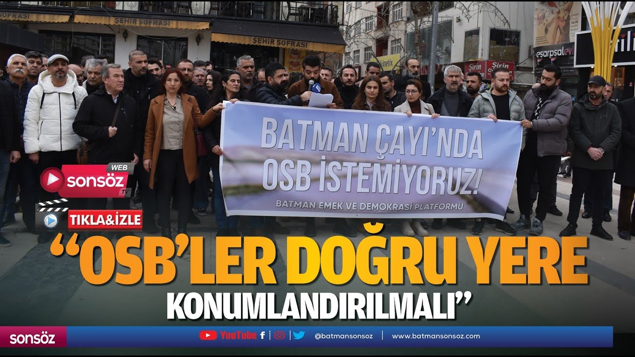 &ldquo;OSB&rsquo;ler, doğru yere konumlandırılmalı&rdquo;