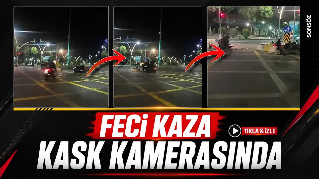 Feci Kaza, kask kamerasında