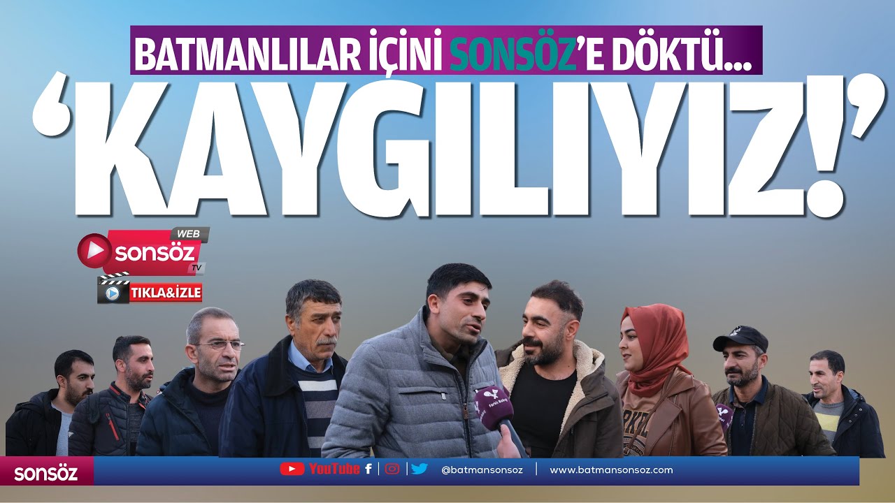 Batmanlılar i&ccedil;ini Sons&ouml;z&rsquo;e d&ouml;kt&uuml;; &lsquo;Kaygılıyız!&rsquo;