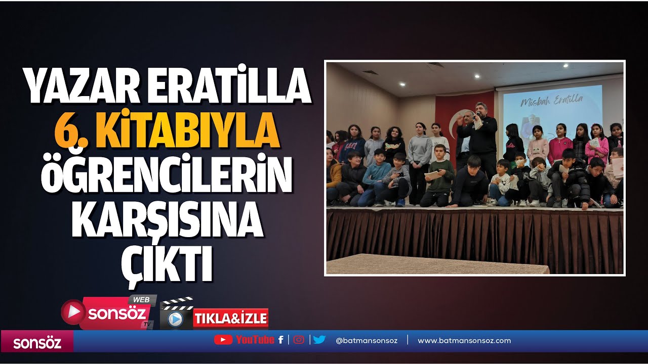 Yazar Eratilla, 6. kitabıyla &ouml;ğrencilerin karşısına &ccedil;ıktı