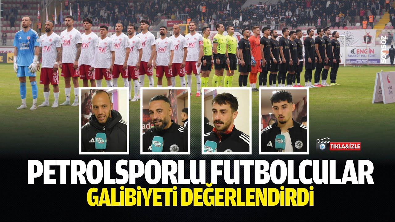 Petrolsporlu futbolcular galibiyeti değerlendirdi