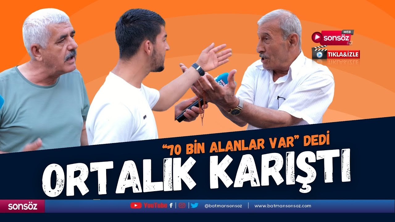 &ldquo;70 bin alanlar var&rdquo; dedi ortalık karıştı