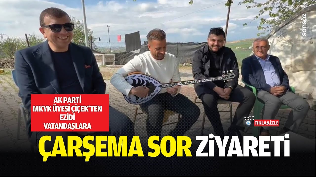 AK Parti MKYK &Uuml;yesi &Ccedil;i&ccedil;ek&rsquo;ten ezidi vatandaşlara &ccedil;arşema sor ziyareti