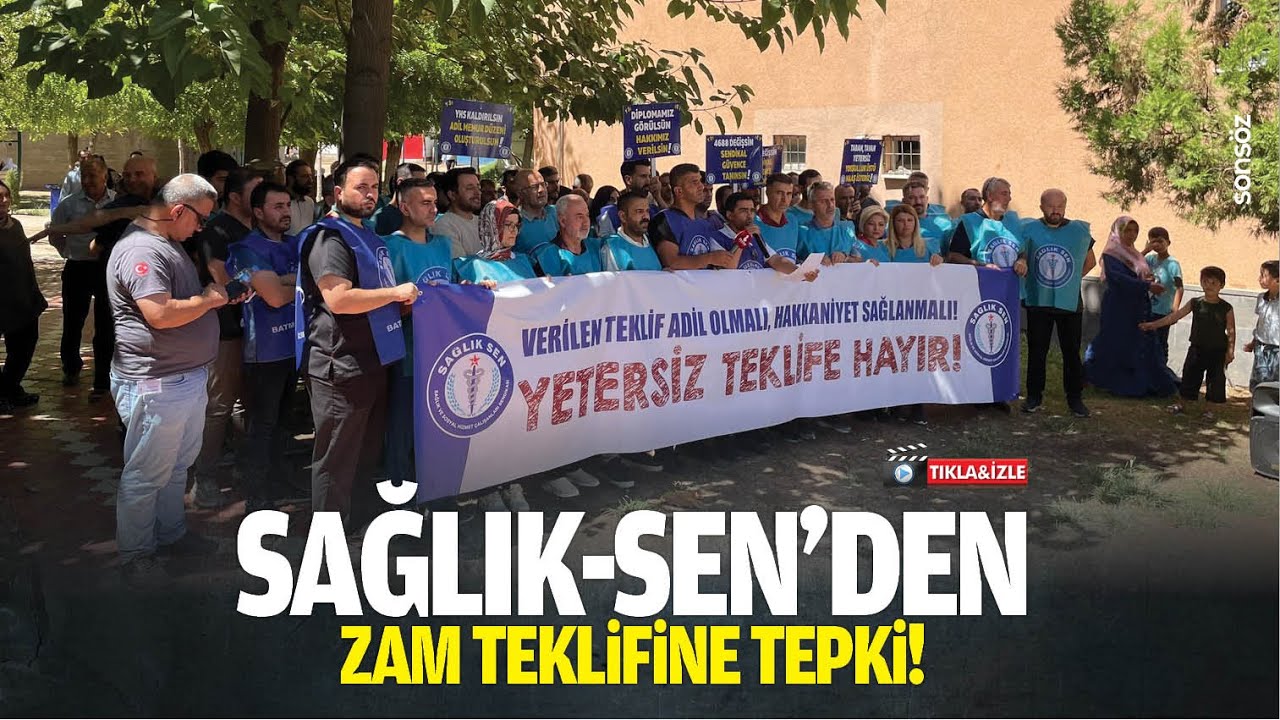 Sağlık-Sen&rsquo;den zam teklifine tepki!
