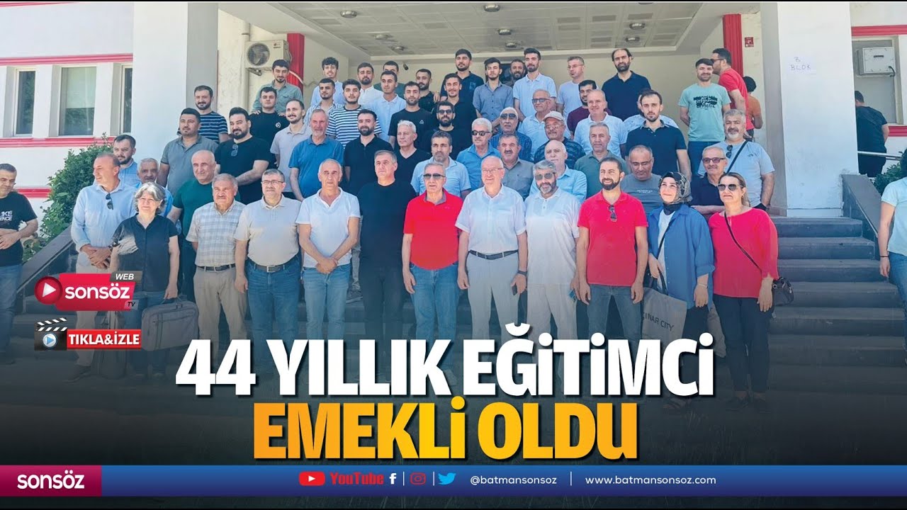 44 yıllık eğitimci, emekli oldu