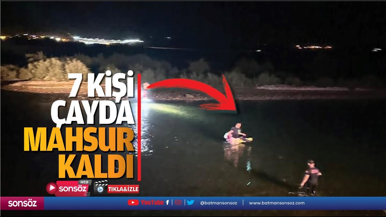 7 Kişi &ccedil;ayda mahsur kaldı