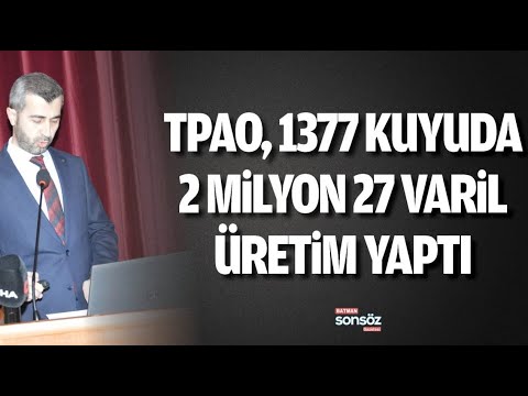 TPAO, 1377 kuyuda 2 milyon 27 varil &uuml;retim yaptı