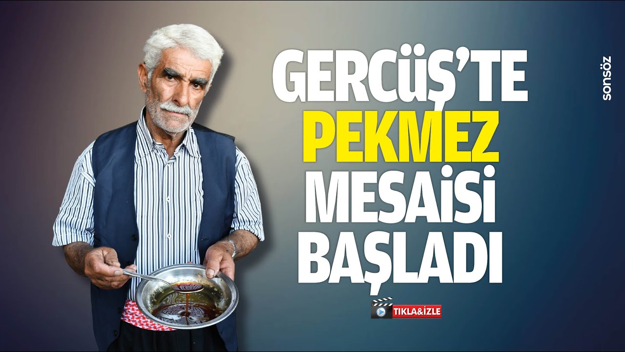 Gerc&uuml;ş&rsquo;te pekmez mesaisi başladı