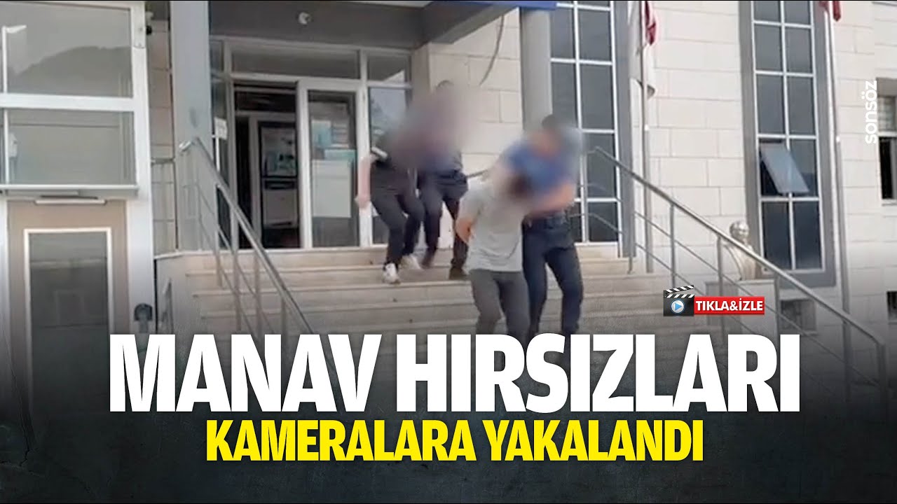 Manav hırsızları kameralara yakalandı