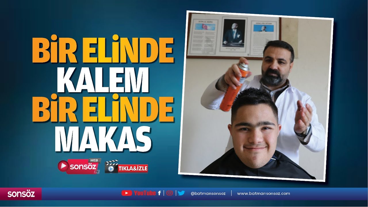 Bir elinde kalem, bir elinde makas&hellip;
