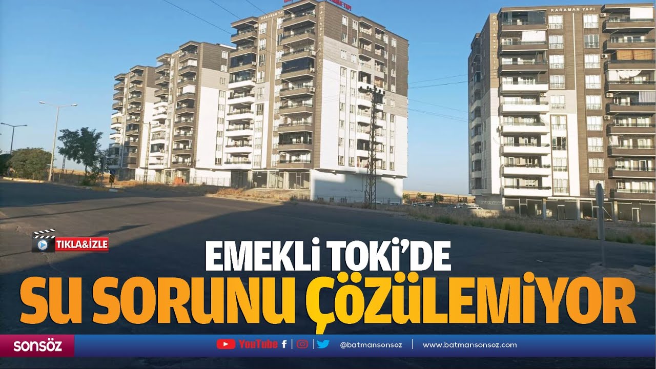 Emekli TOKİ&rsquo;de su sorunu &ccedil;&ouml;z&uuml;lemiyor
