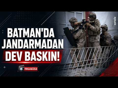 Batman&rsquo;da jandarmadan dev baskın!