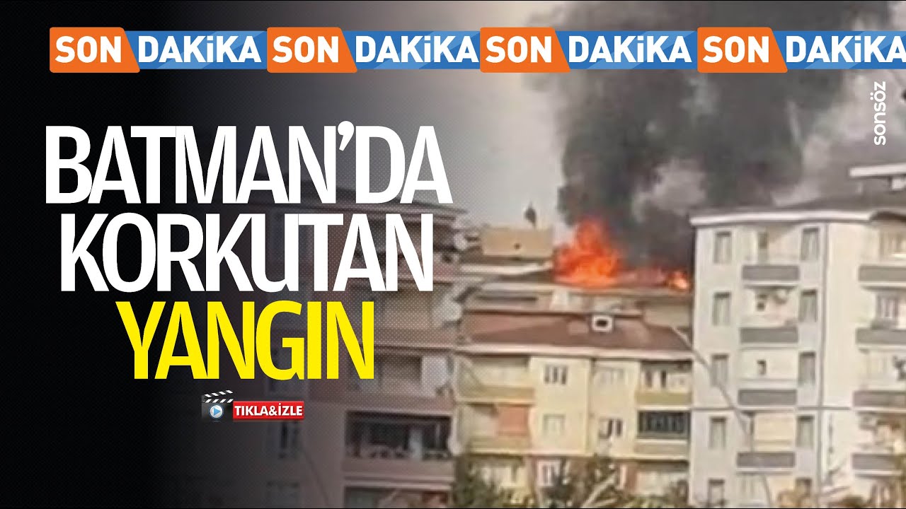 Batman&rsquo;da korkutan yangın