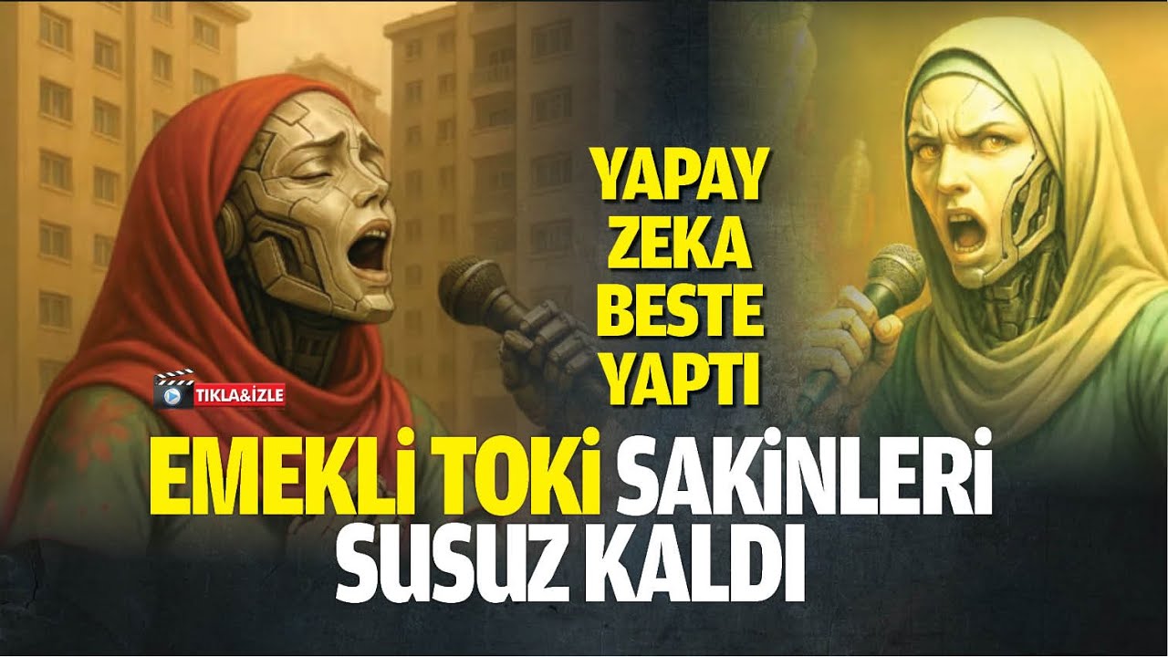 Emekli TOKİ sakinleri susuz kaldı; Yapay zeka, beste yaptı