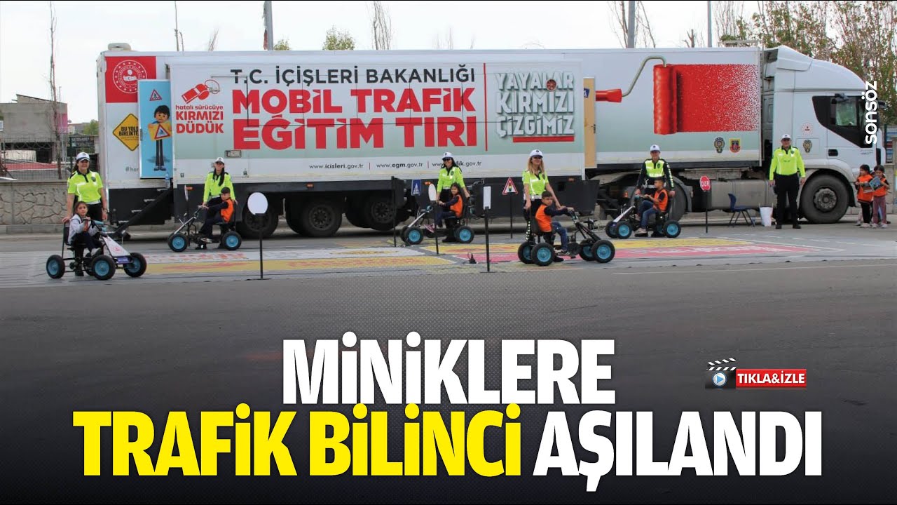 Miniklere trafik bilinci aşılandı