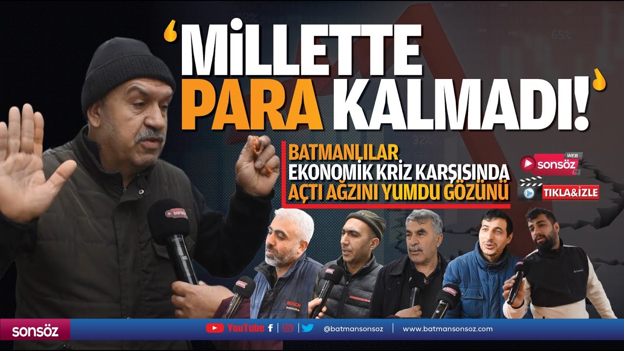 Batmanlılar ekonomik kriz karşısında a&ccedil;tı ağzını yumdu g&ouml;z&uuml;n&uuml;; &ldquo;Millette para kalmadı&rdquo;
