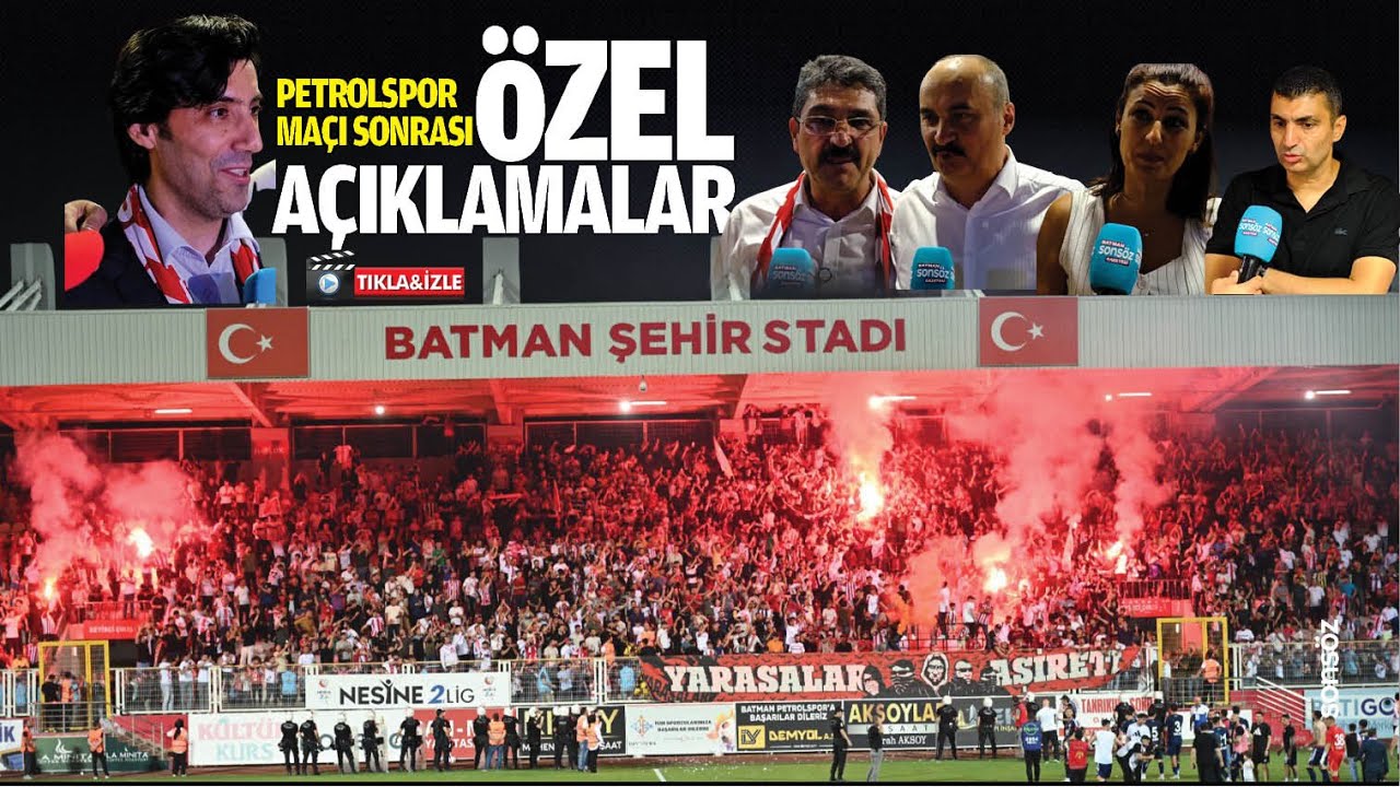 Petrolspor ma&ccedil;ı sonrası &ouml;zel a&ccedil;ıklamalar