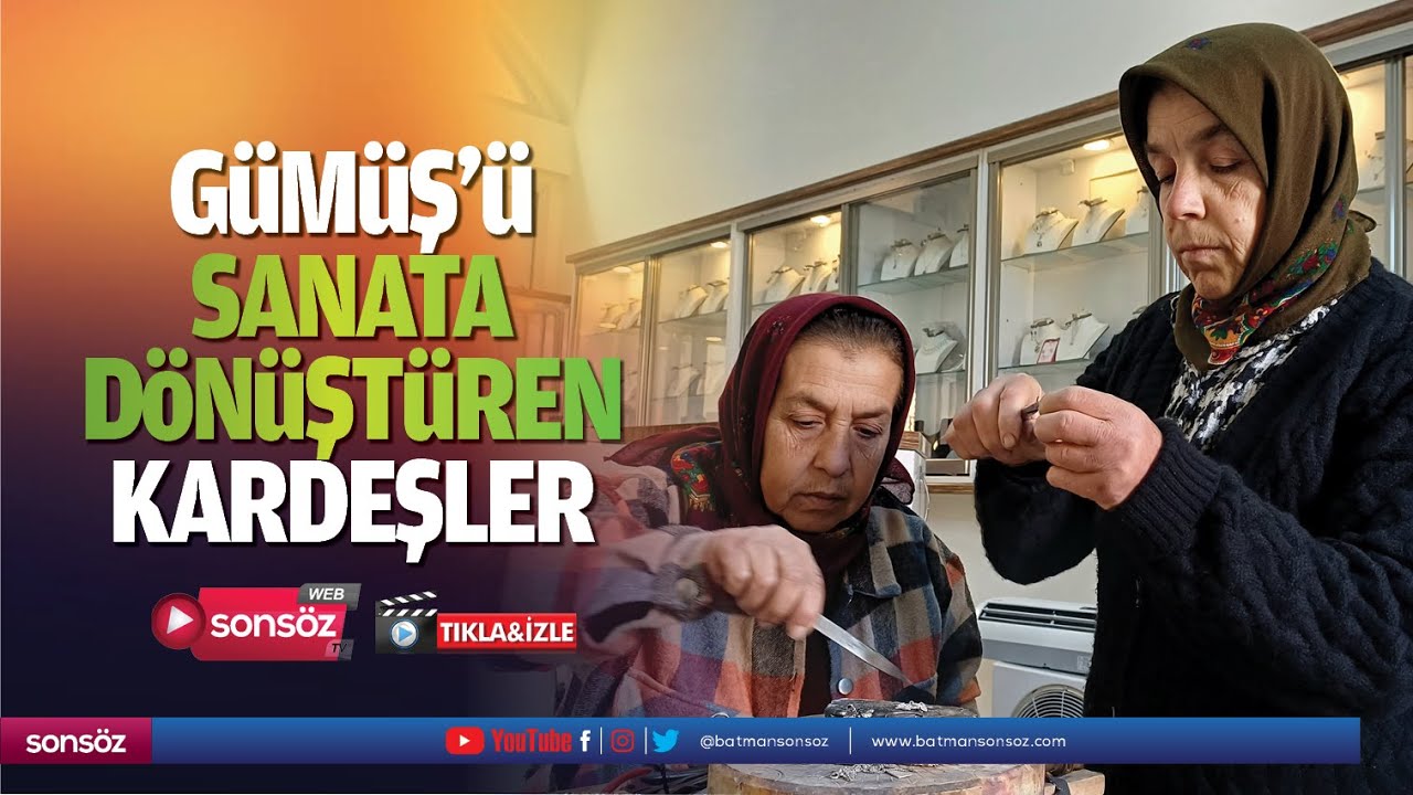 G&uuml;m&uuml;ş&uuml; sanata d&ouml;n&uuml;şt&uuml;ren kardeşler