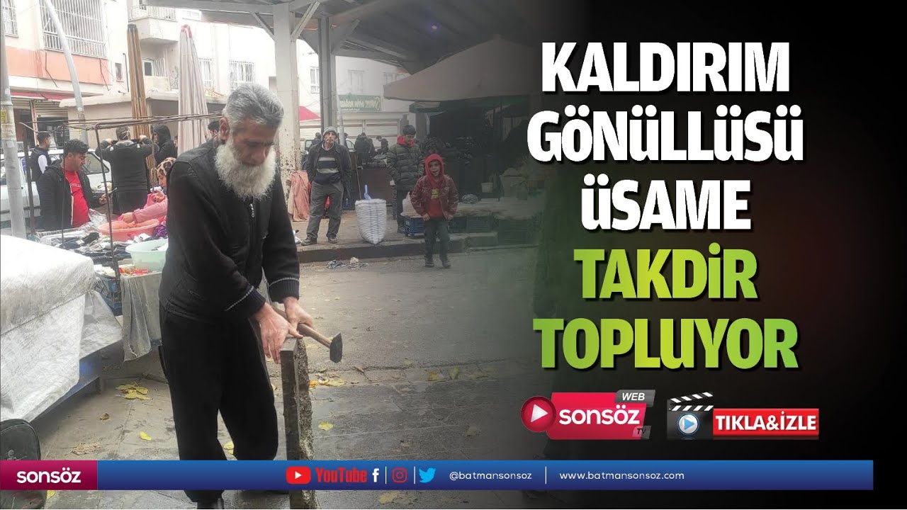 Kaldırım g&ouml;n&uuml;ll&uuml;s&uuml; &Uuml;same takdir topluyor