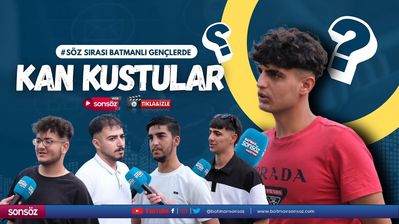 S&ouml;z sırası Batmanlı gen&ccedil;lerde; Kan kustular...