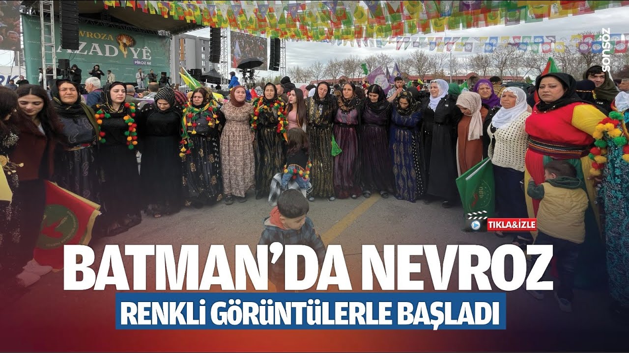 Batman&rsquo;da nevroz renkli g&ouml;r&uuml;nt&uuml;lerle başladı