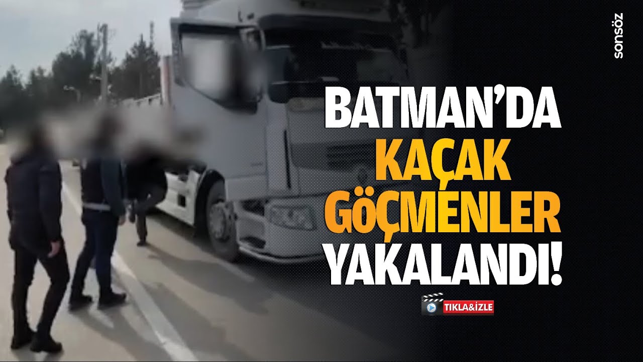 Batman&rsquo;da ka&ccedil;ak g&ouml;&ccedil;menler yakalandı!