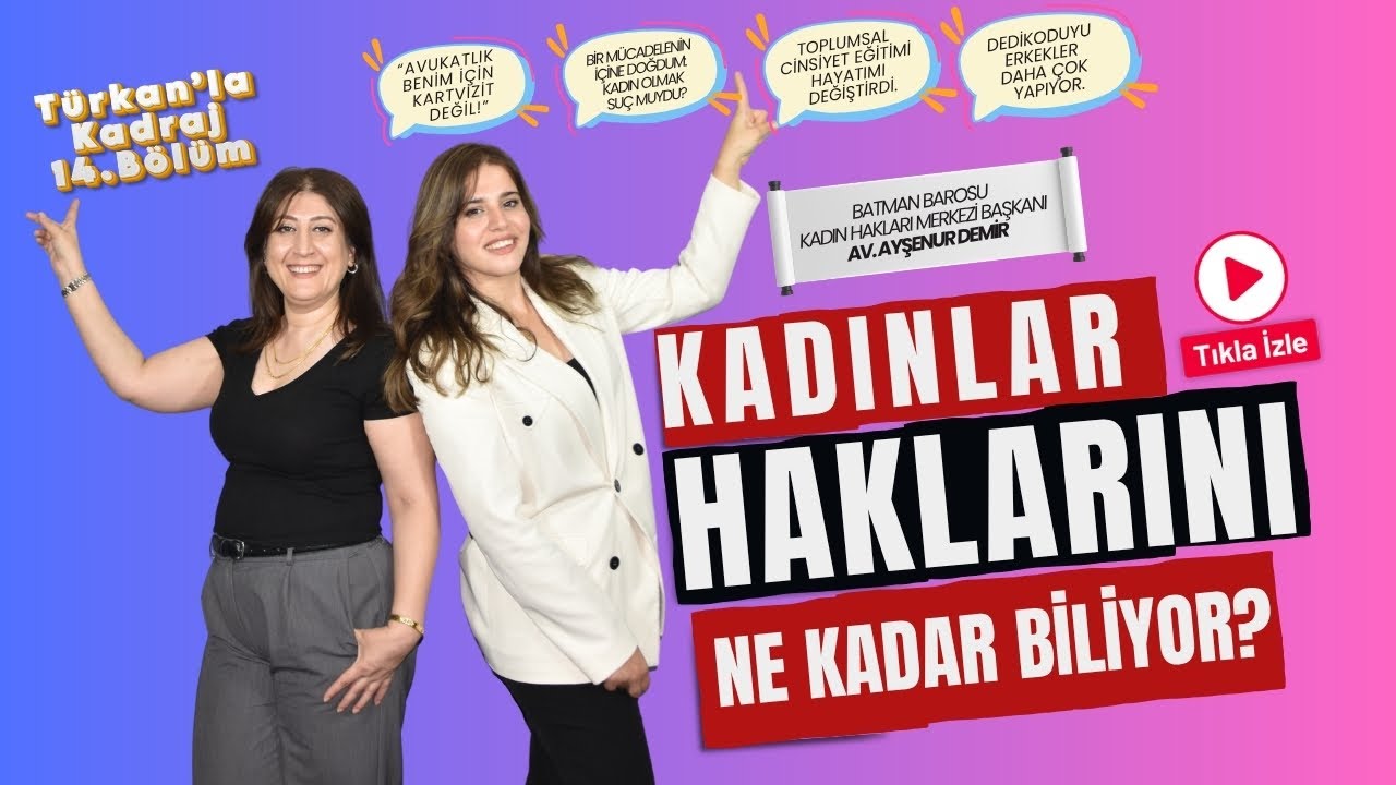 Av. Ayşenur Demir, T&uuml;rkan&rsquo;la Kadraj&rsquo;a konuştu: &ldquo;Avukatlık, kartvizit değildir&rdquo;