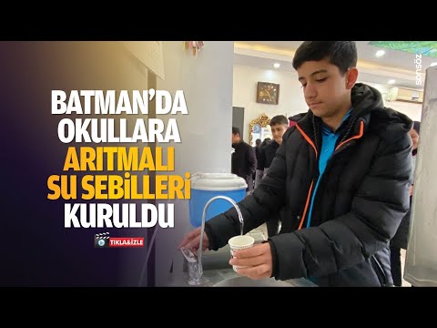 Batman&rsquo;da okullara arıtmalı su sebilleri kuruldu