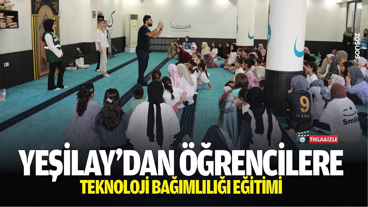Yeşilay'dan &ouml;ğrencilere teknoloji bağımlılığı eğitimi