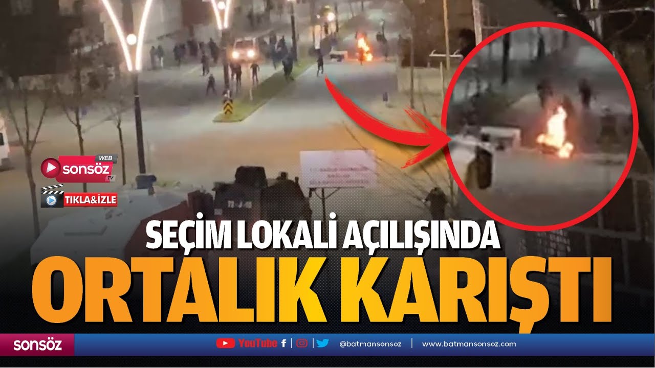 Se&ccedil;im lokali a&ccedil;ılışında ortalık karıştı
