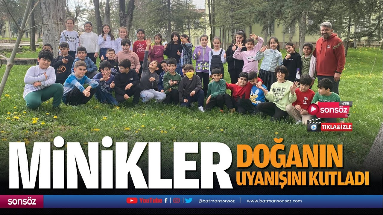 Minikler, doğanın uyanışını kutladı
