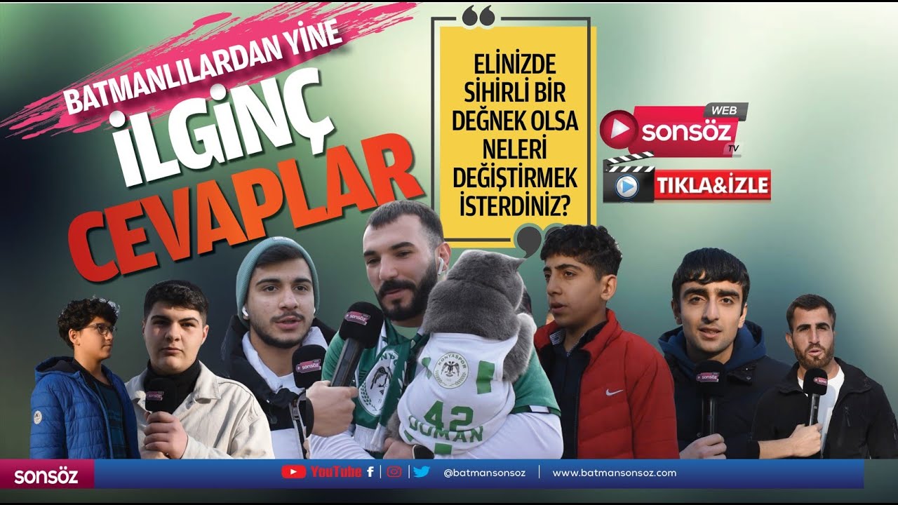 Batmanlılardan yine ilgin&ccedil; cevaplar