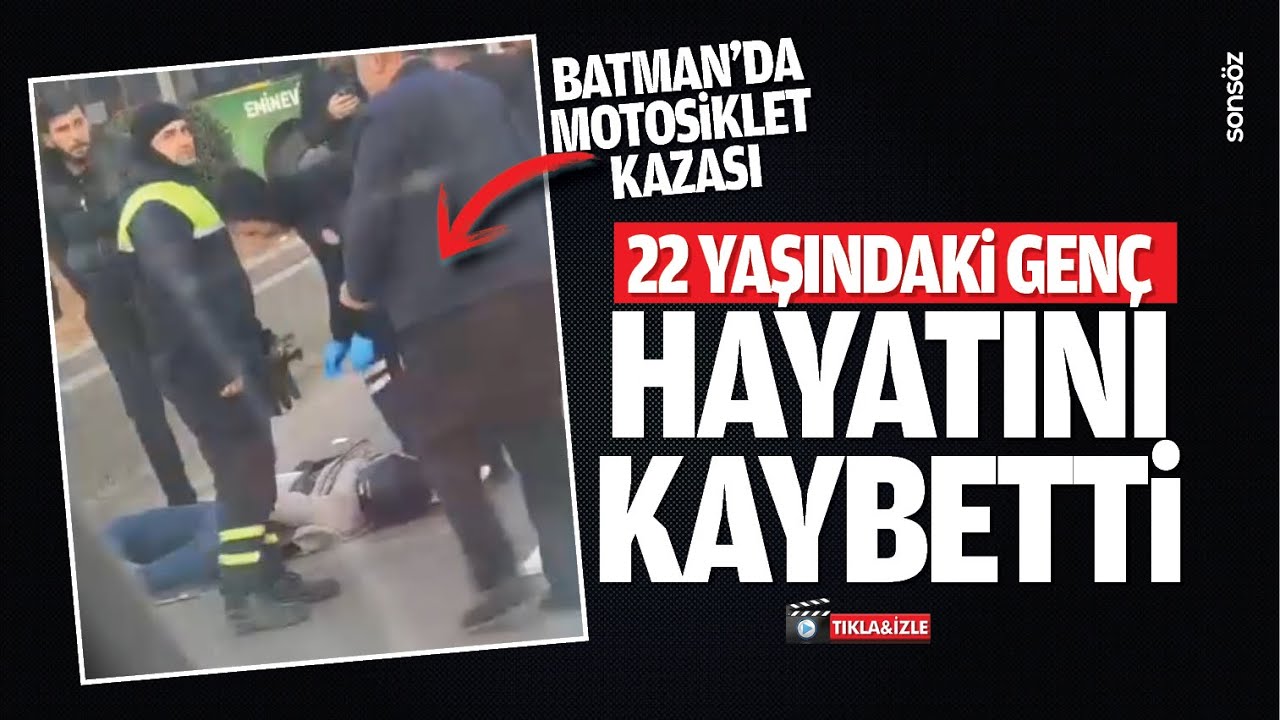 Batman&rsquo;da motosiklet kazası; Gen&ccedil; s&uuml;r&uuml;c&uuml; hayatını kaybetti