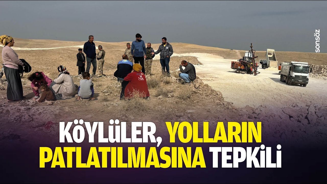 K&ouml;yl&uuml;ler, yolların patlatılmasına tepkili