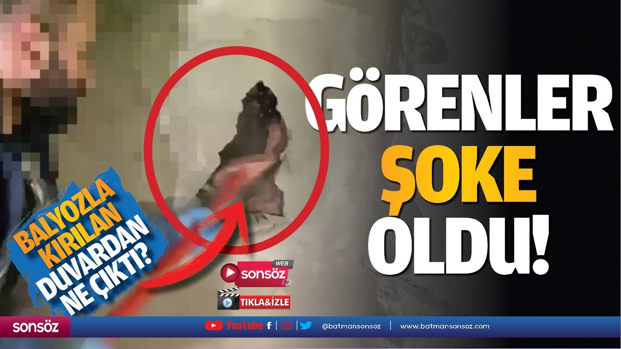Balyozla kırılan duvardan ne &ccedil;ıktı? G&ouml;renler şoke oldu