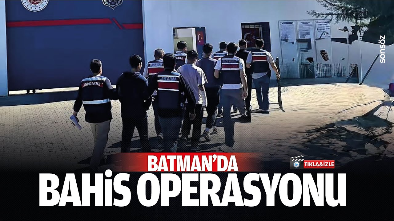 Batman&rsquo;da bahis operasyonu