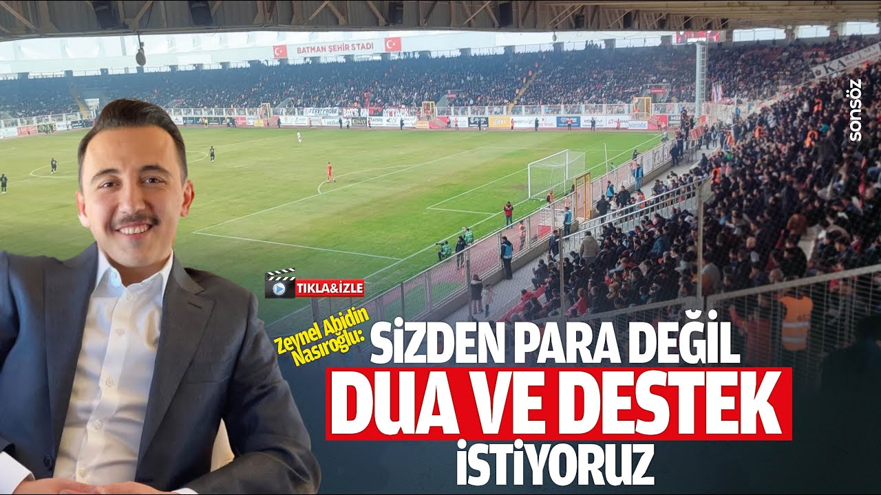&ldquo;Sizden para değil, dua ve destek istiyoruz&rdquo;